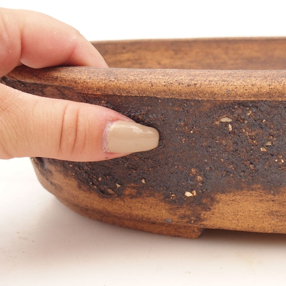 Bonsaischale 33 x 26 x 7 cm , Farbe braun