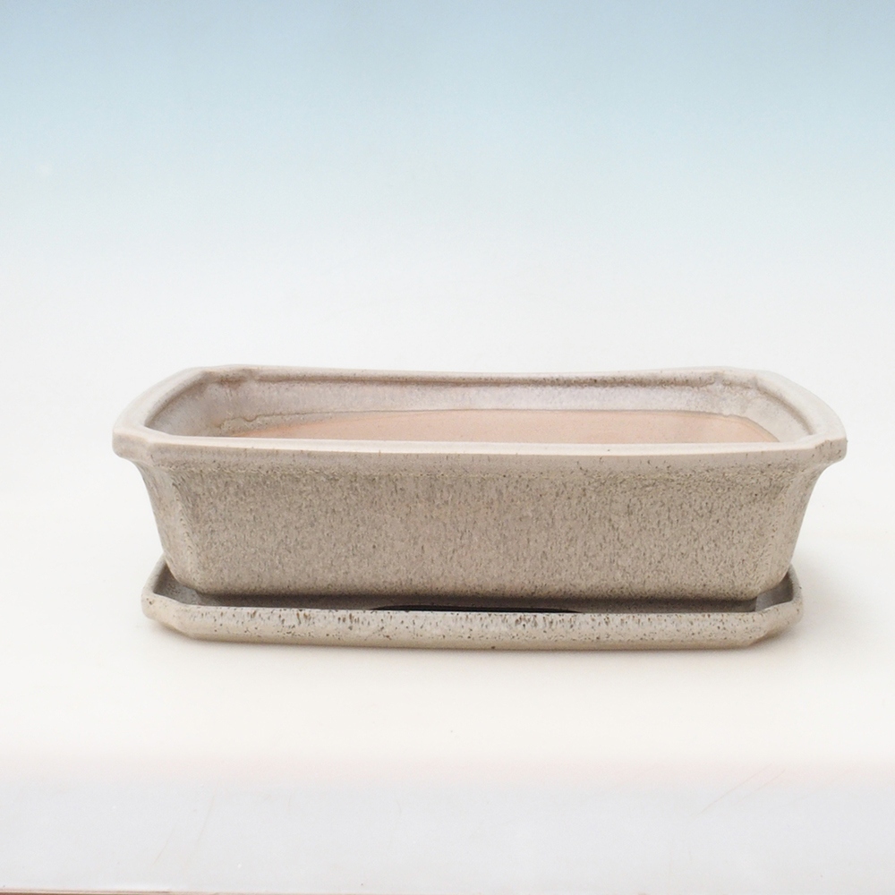 Bonsai-Schale + Unterschale H07 – 30 x 20,5 x 8 cm.