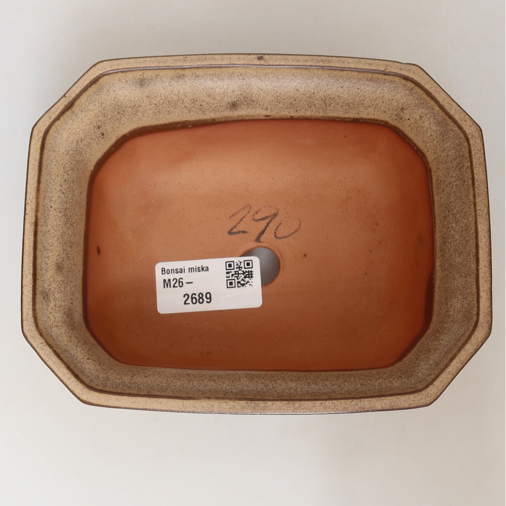 Keramikschale  15 x 12 x 7 cm, Farbe: Beige
