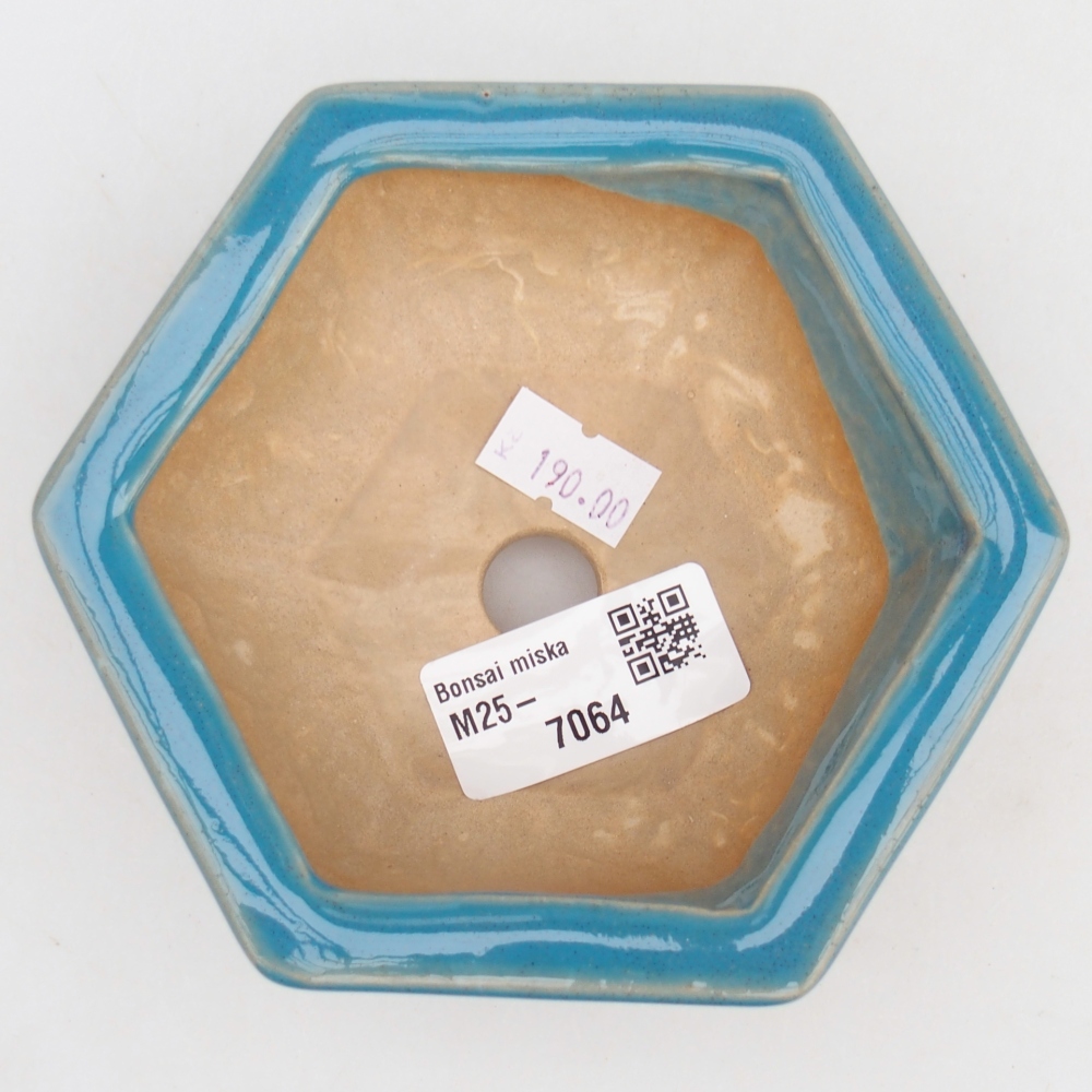 Bonsaischale aus Keramik 12 x 10,5 x 4,5 cm, Farbe blau