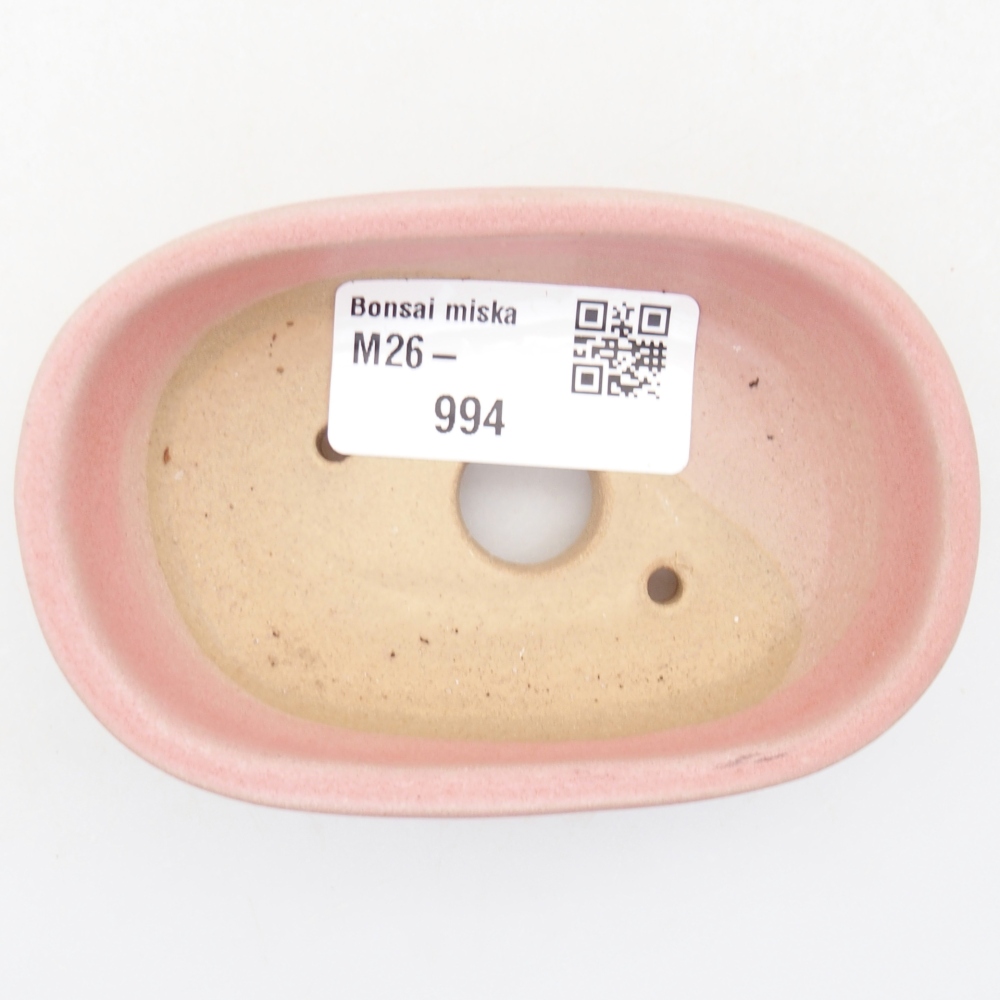 Bonsaischale aus Keramik 9 x 6,5 x 2,5 cm, rosa