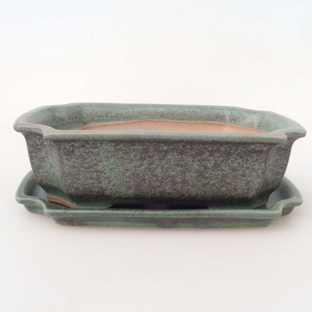 Bonsai-Schale + Untertasse H01 – 12 x 9 x 5 cm