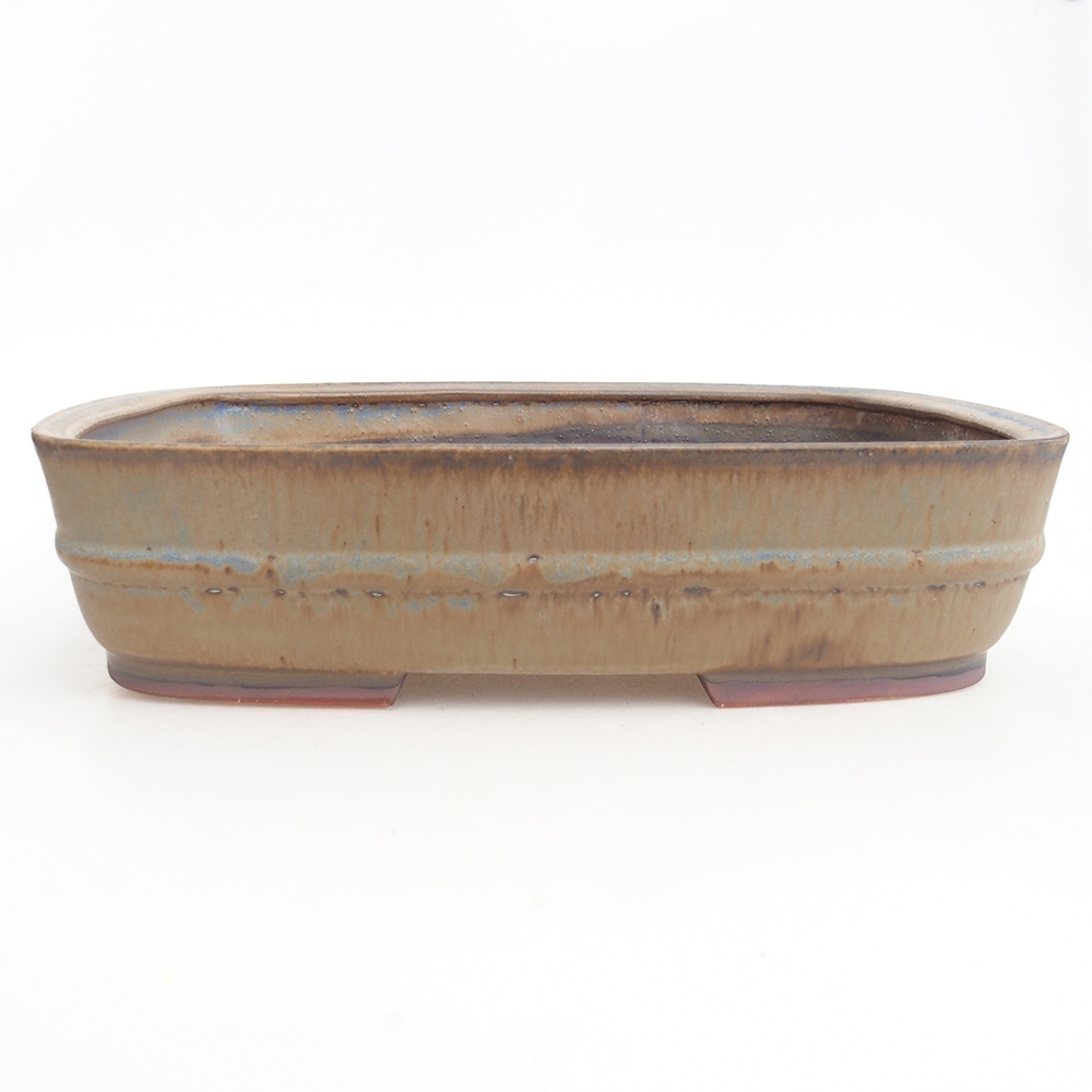 Bonsaischale aus Keramik 29,5 x 25 x 7 cm, Farbe blau