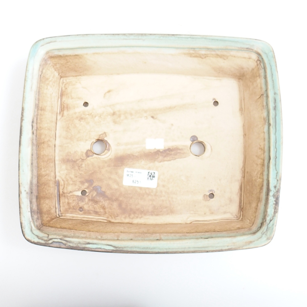 Bonsaischale aus Keramik 29,5 x 25 x 7,5 cm, grün