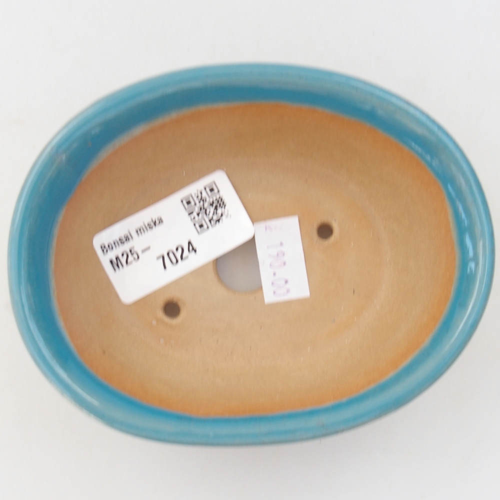 Bonsaischale aus Keramik 11 x 9 x 4 cm, Farbe blau