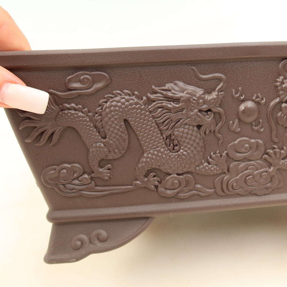 Bonsai-Schale + Untersetzer aus Kunststoff MP-37 – 28 x 19 x 11,5 cm