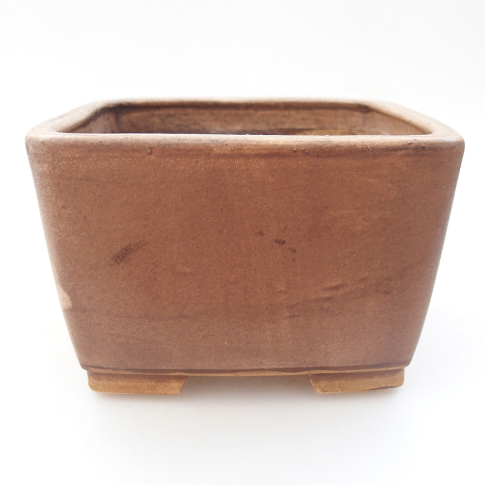 Bonsaischale aus Keramik 13 x 13 x 8 cm,  Farbe rosa