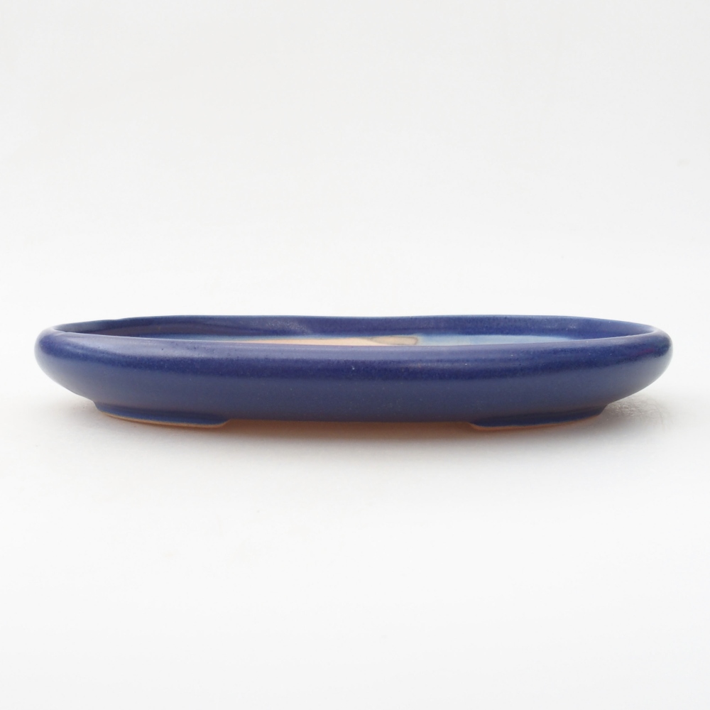 Keramik-Bonsaischale 22,5 x 17 x 3 cm, Farbe blau