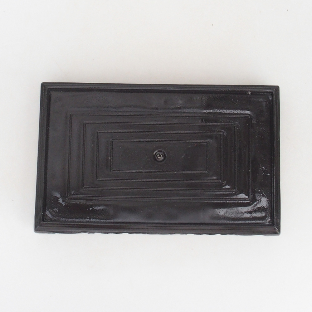 Bonsaitisch Kunststoff rechteckiger 18 x 12 x 3,5  cm, Farbe schwarz