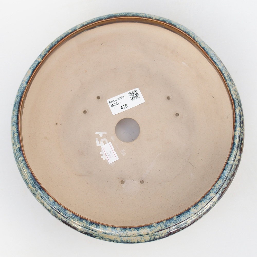 Bonsaischale aus Keramik 25 x 25 x 7,5 cm, braun