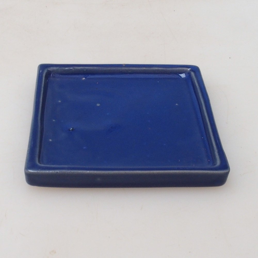 Bonsai-Schale quadratisch M – 10 x 10 x 1,5 cm – blau