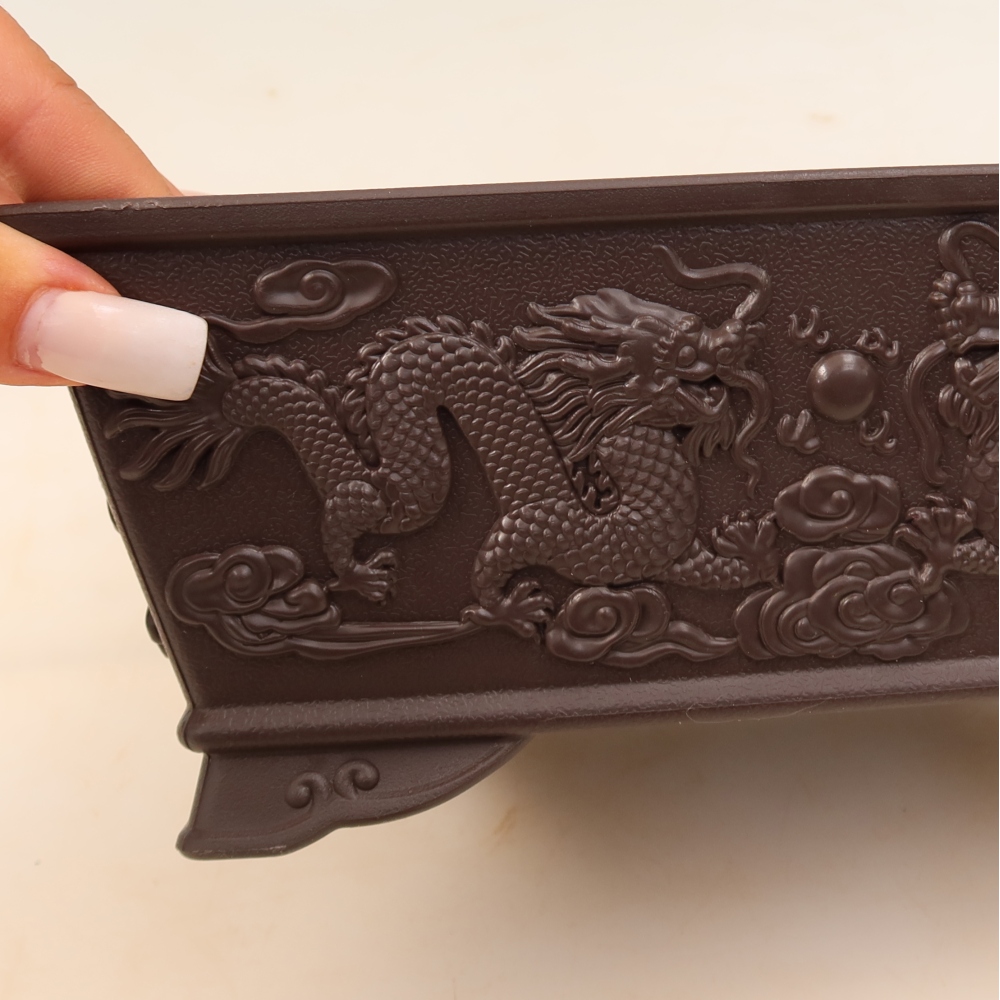 Bonsai-Schale aus Kunststoff MP-36, braun – 22,5 x 16 x 9 cm
