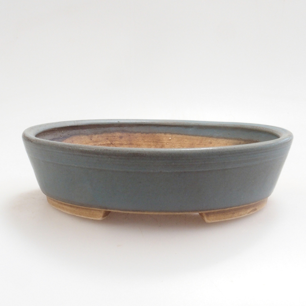 Bonsaischale aus Keramik 15 x 13,5 x 3,5 cm, Farbe blau