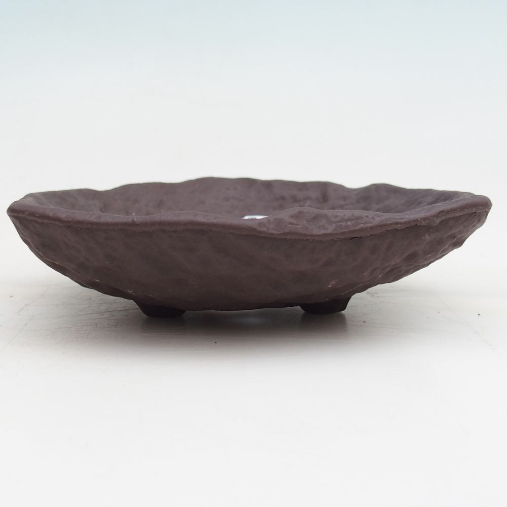 Keramikschale 15,5 x 15 x 4 cm , Farbe braun