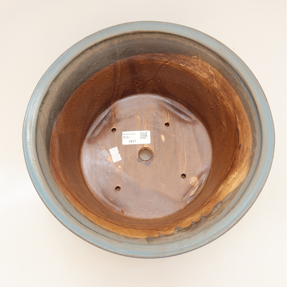 Keramik-Bonsai-Schale 29 x 29 x 12 cm, Farbe: Blau