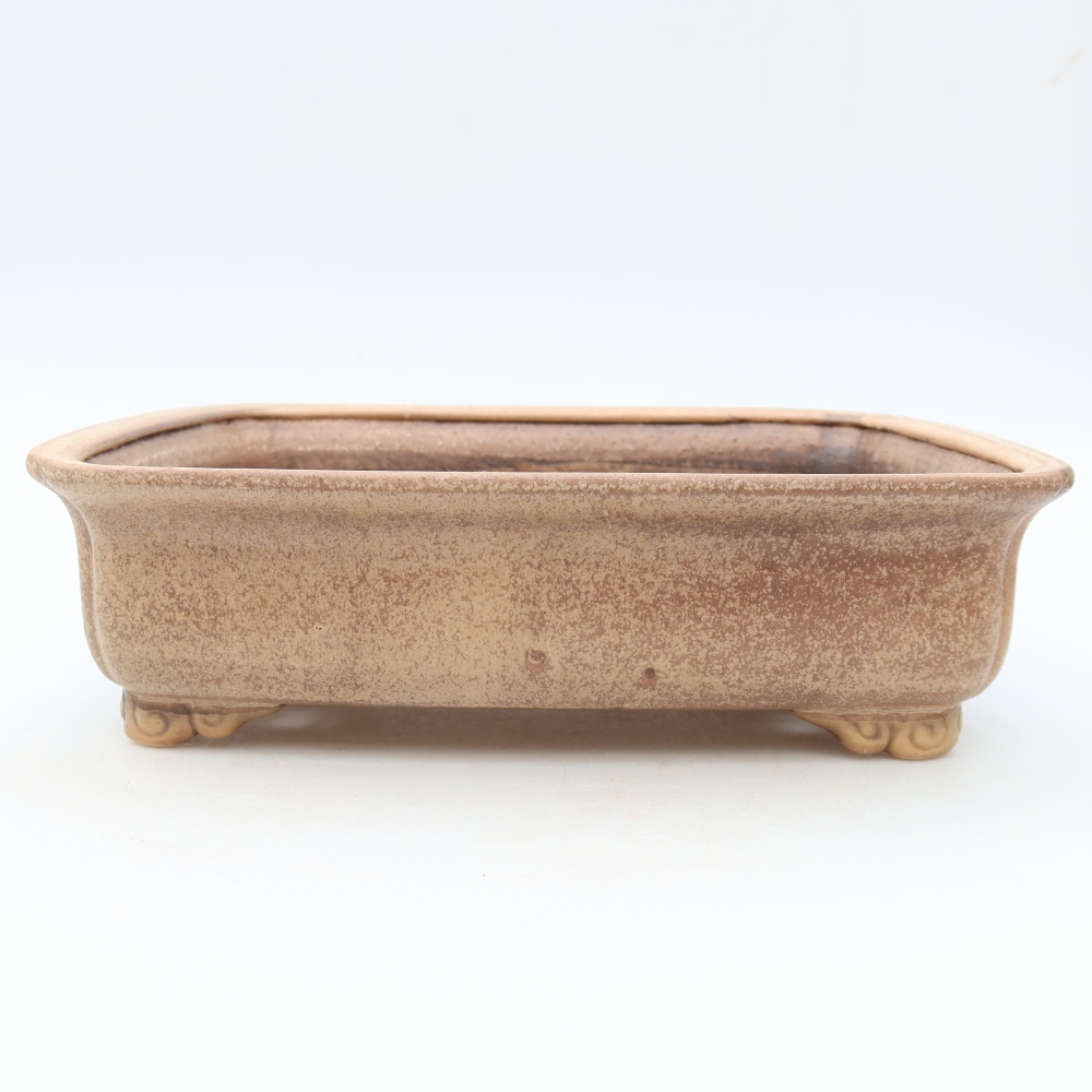 Keramik-Bonsai-Schale, 25 × 20,5 × 7,5 cm, Farbe: Rosa