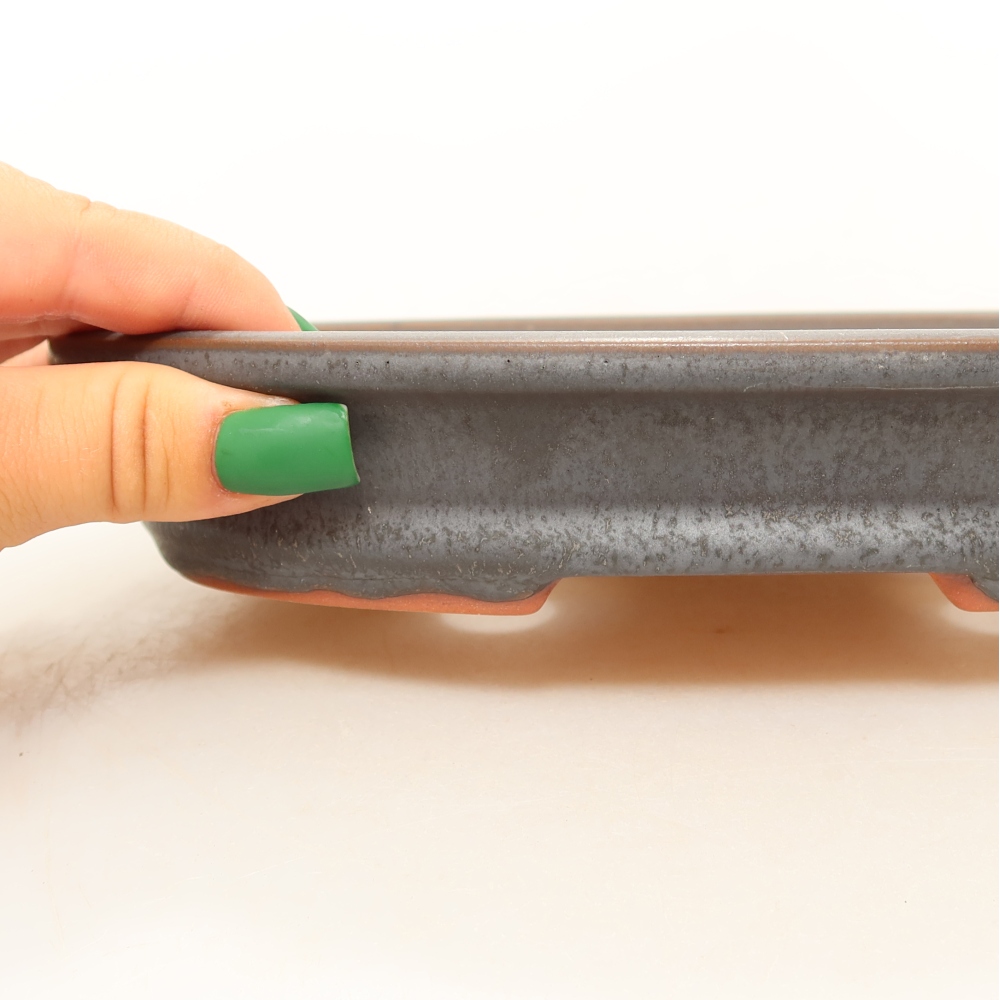 Keramikschale  21 x 15 x 4 cm, Farbe: Metallic