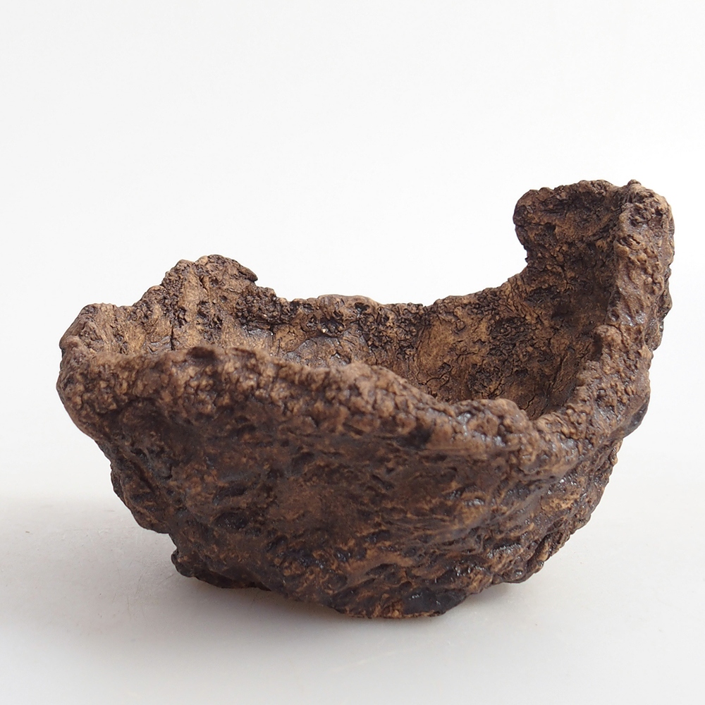 Keramikschale 9 x 8 x 7 cm , Farbe braun