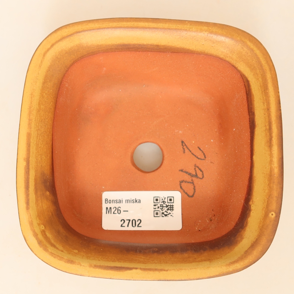 Keramikschale  12 x 12 x 5 cm, Farbe: Gelb