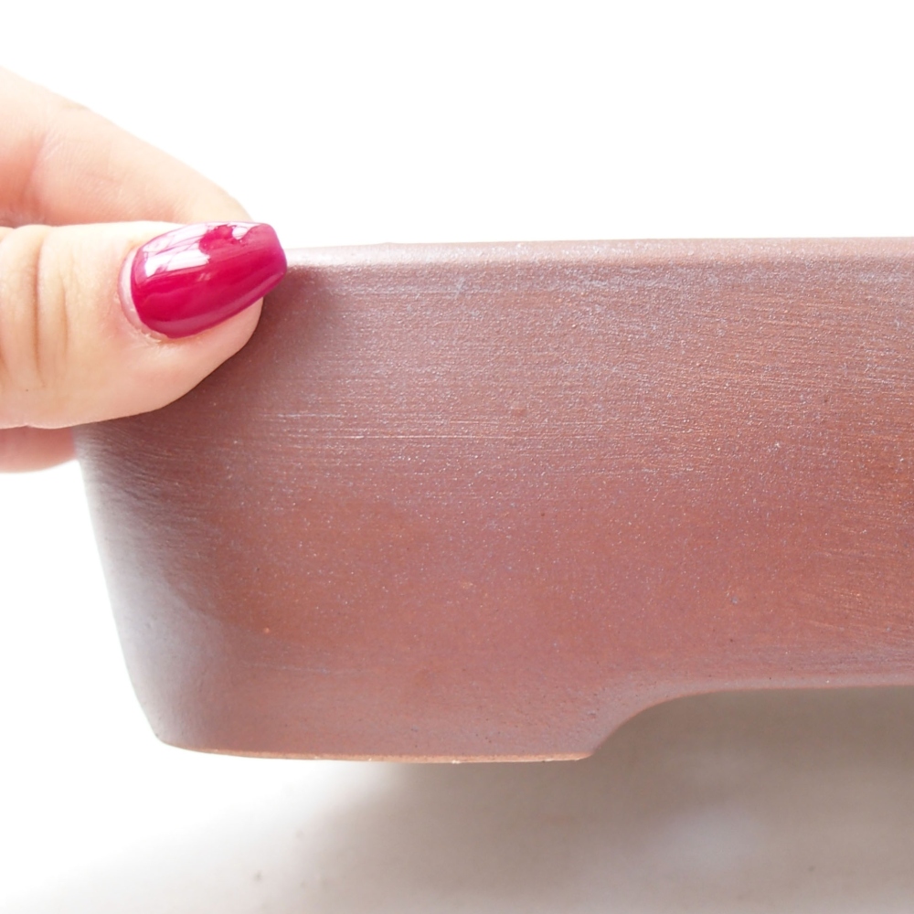 Keramik-Bonsaischale 23 x 18 x 5,5 cm, Farbe Metallische