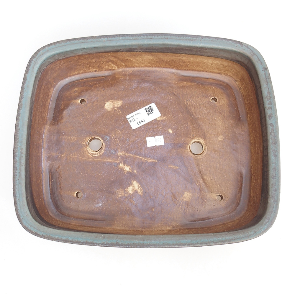 Bonsaischale aus Keramik 29,5 x 25 x 7 cm, Farbe blau