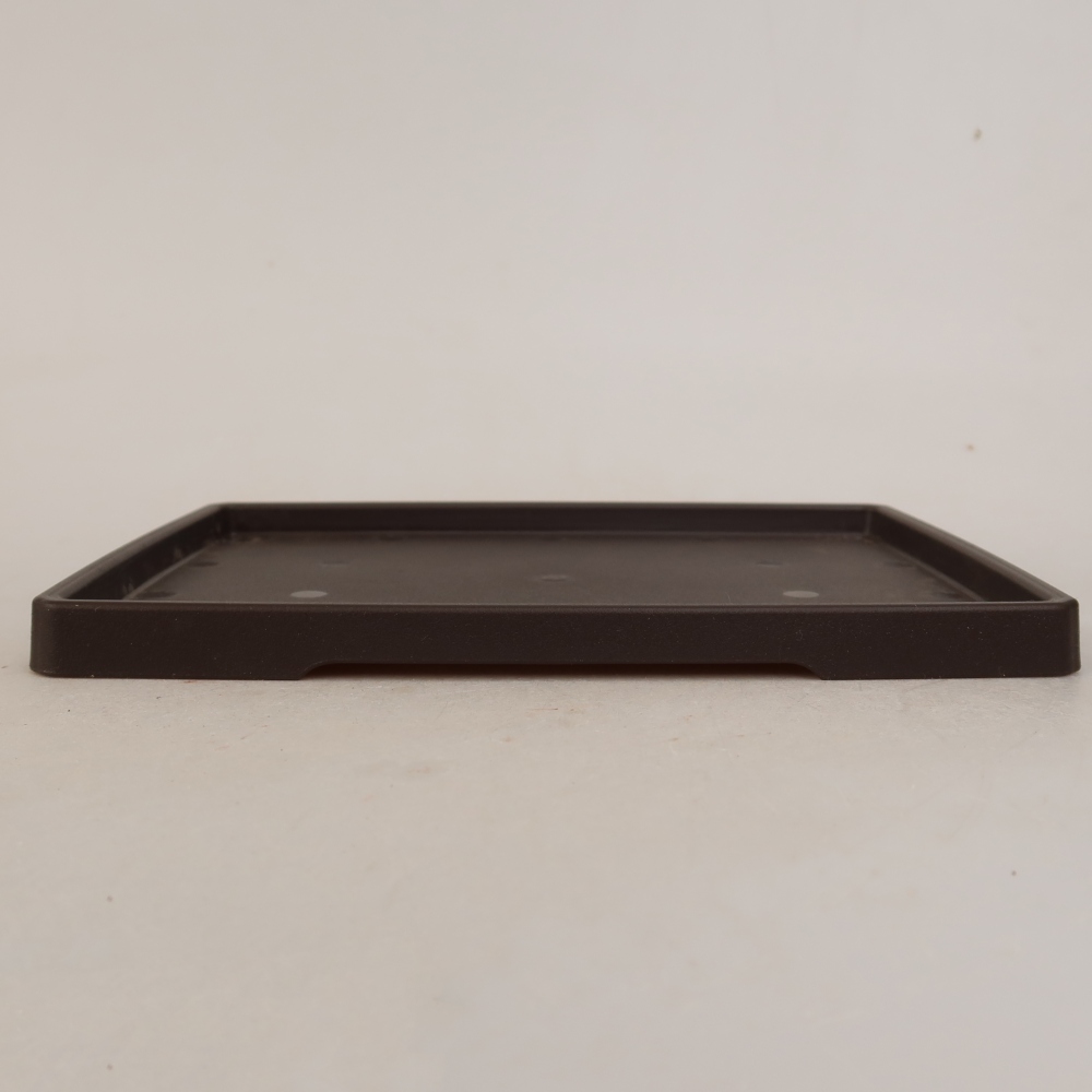 Bonsai-Untersetzer aus Kunststoff PP-2 – 20 x 15 x 1,2 cm, Farbe: Braun