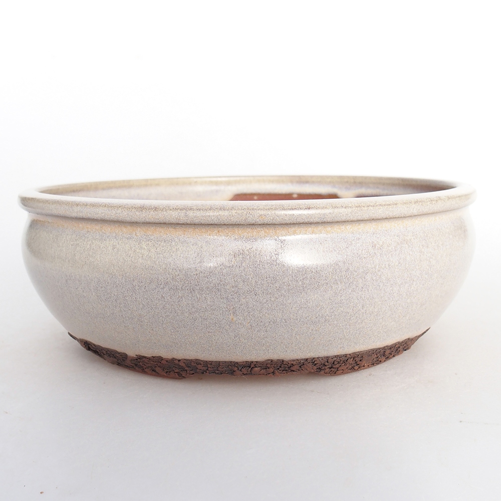 Bonsaischale aus Keramik 17,5 x 17,5 x 6 cm, grau