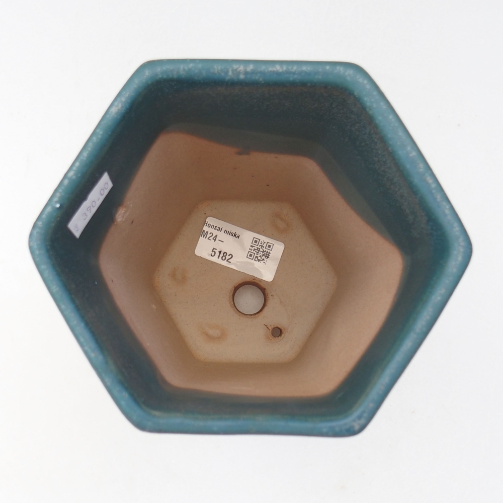 Keramik-Bonsaischale 13 x 11,5 x 17 cm, Farbe blau