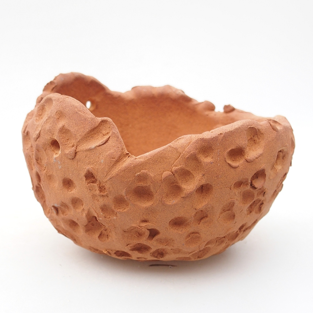 Keramikschale 13 x 14 x 9,5 cm, braune Farbe