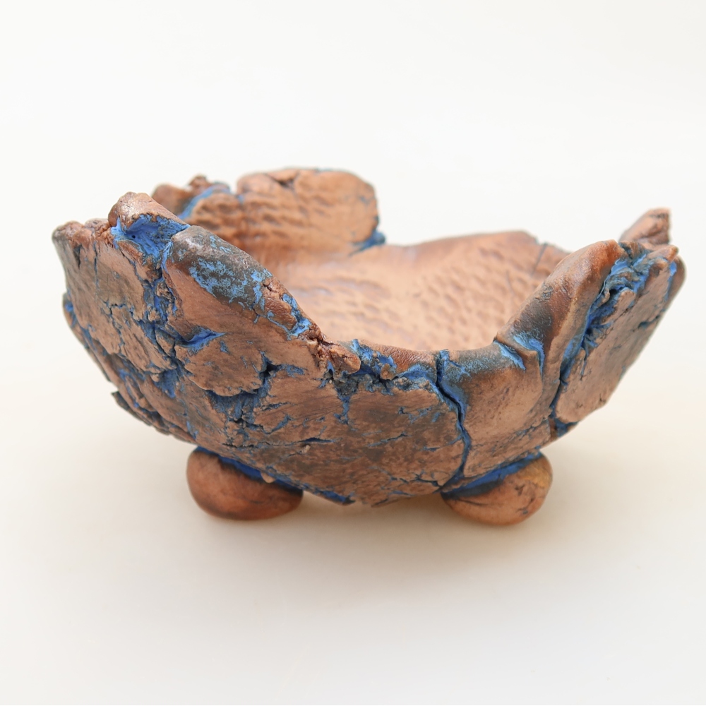 Keramikschale 11 x 10,5 x 5,5 cm, Farbe: Blau