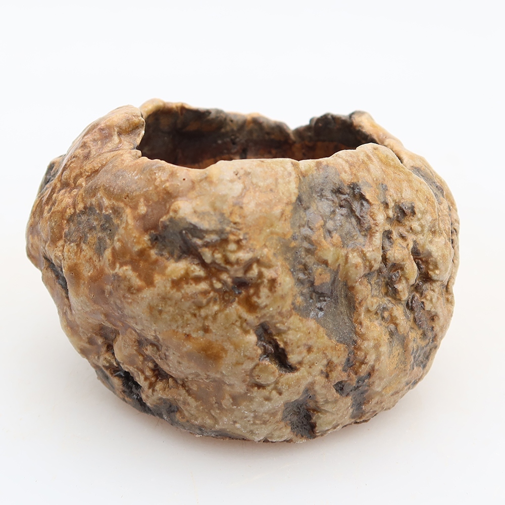 Keramikschale  6 x 5 x 5,5 cm, Farbe: braun