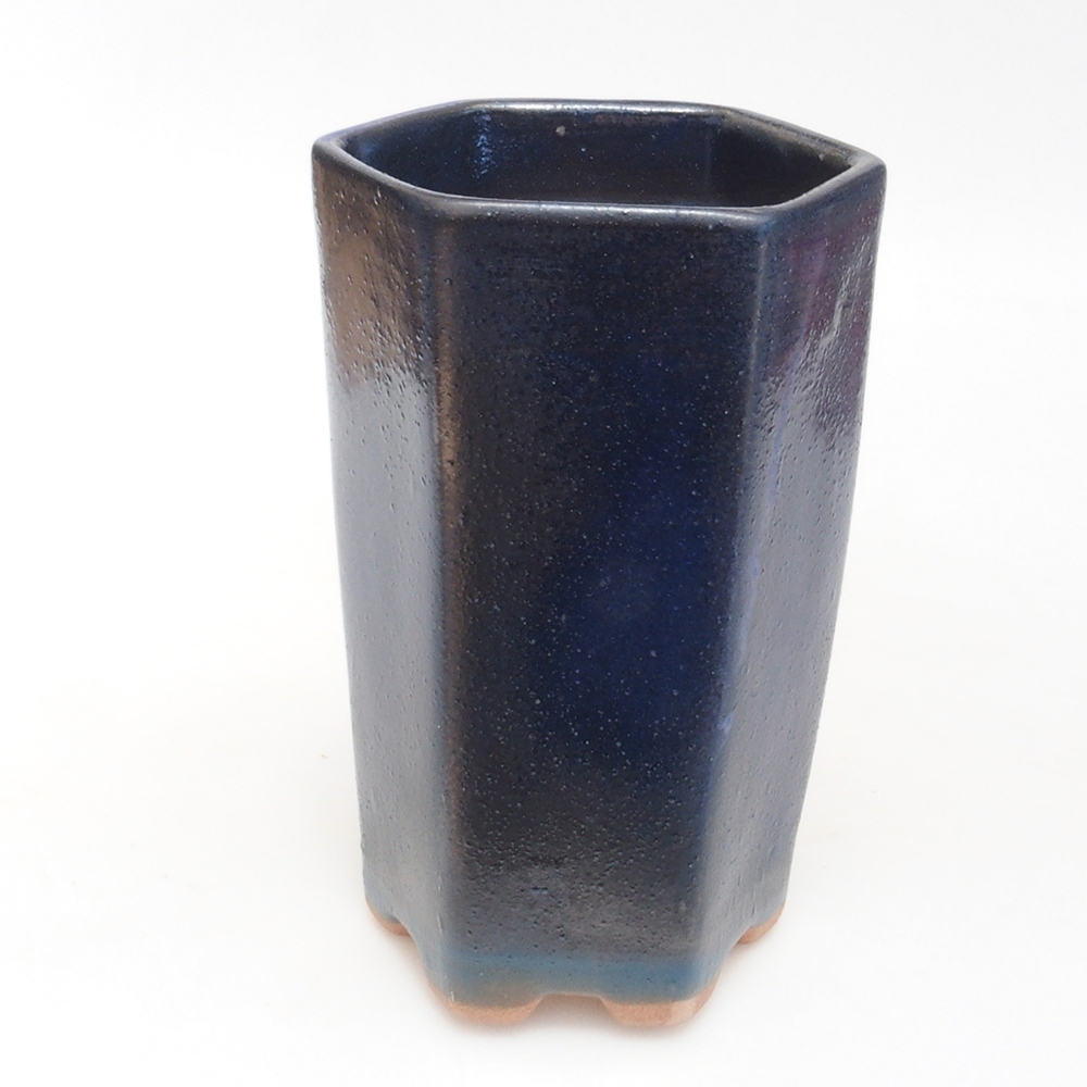 Keramik-Bonsaischale 9,5 x 8,5 x 14,5 cm, Farbe blau