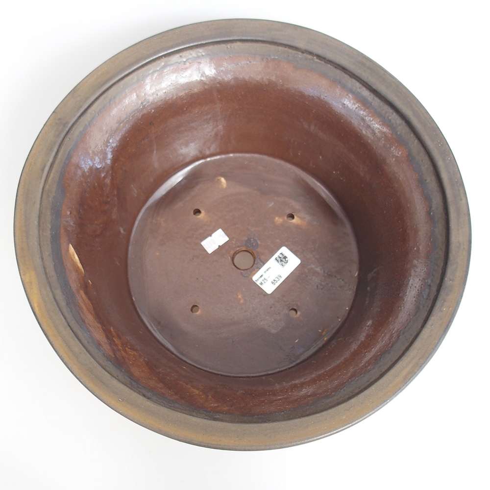 Bonsaischale aus Keramik 32 x 32 x 14 cm, braun