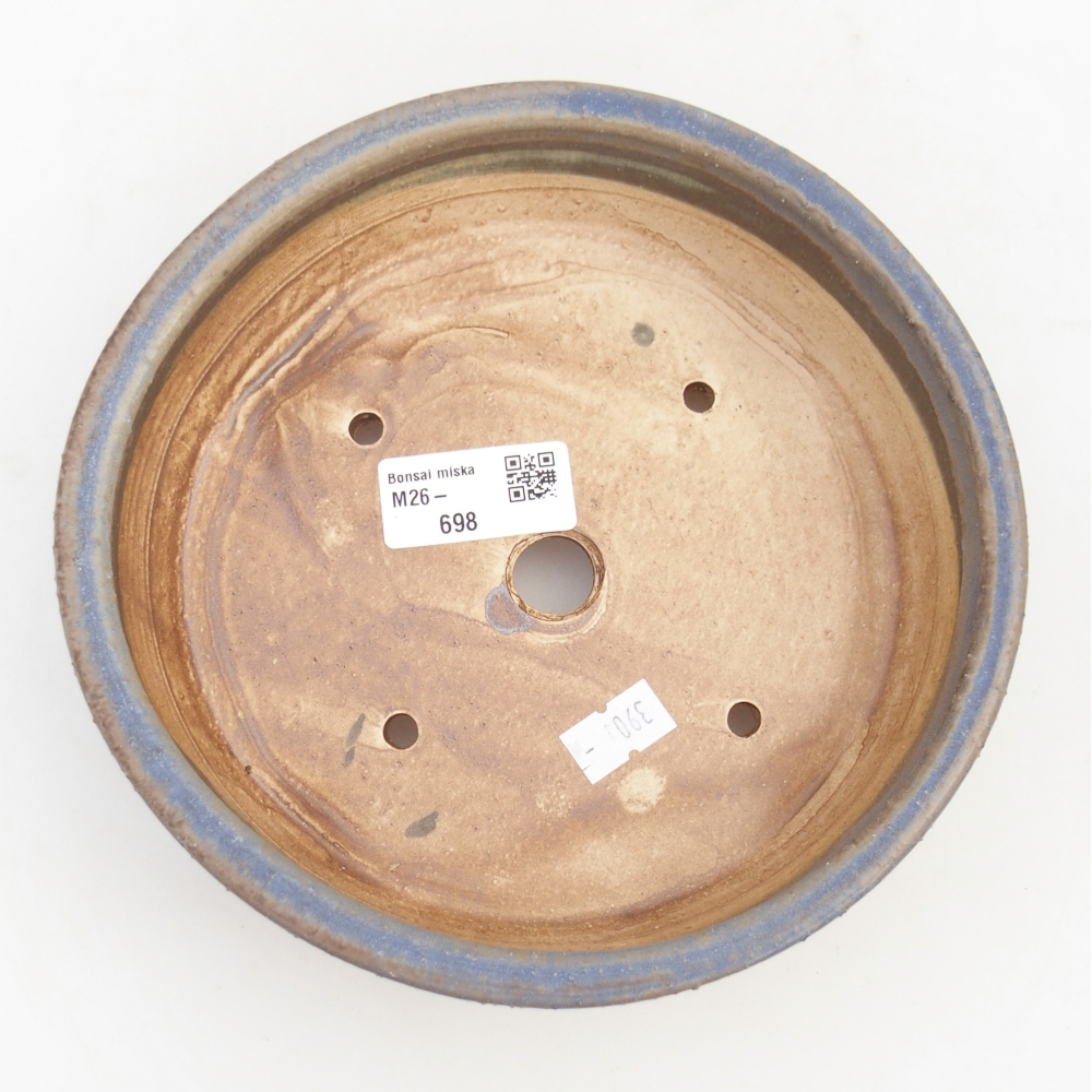 Bonsaischale aus Keramik 18 x 18 x 5 cm, Farbe blau