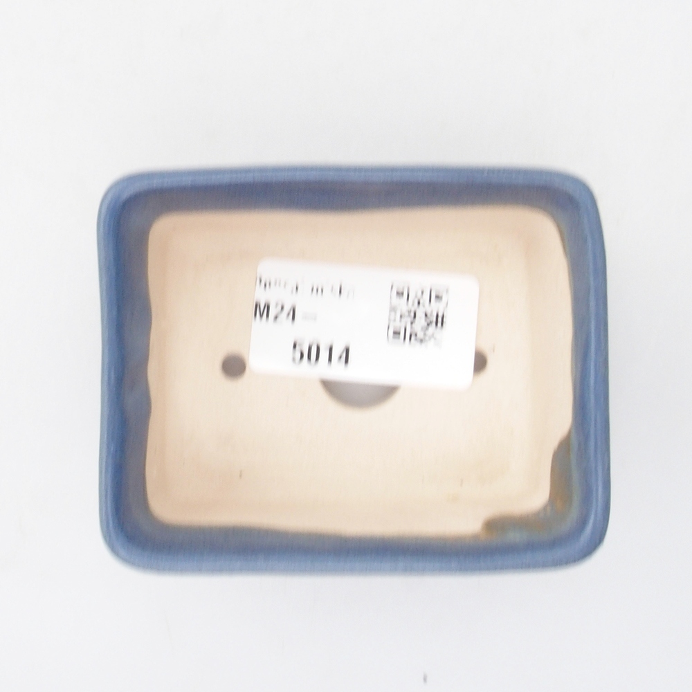 Mini-Bonsaischale 8 x 6 x 3,5  cm, Farbe blau