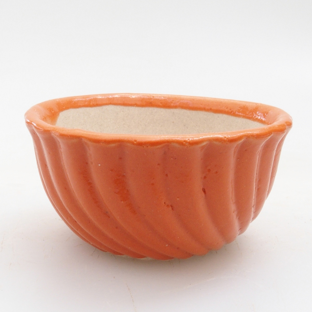 Mini aus Keramik, 5 x 5 x 2,5 cm, orange