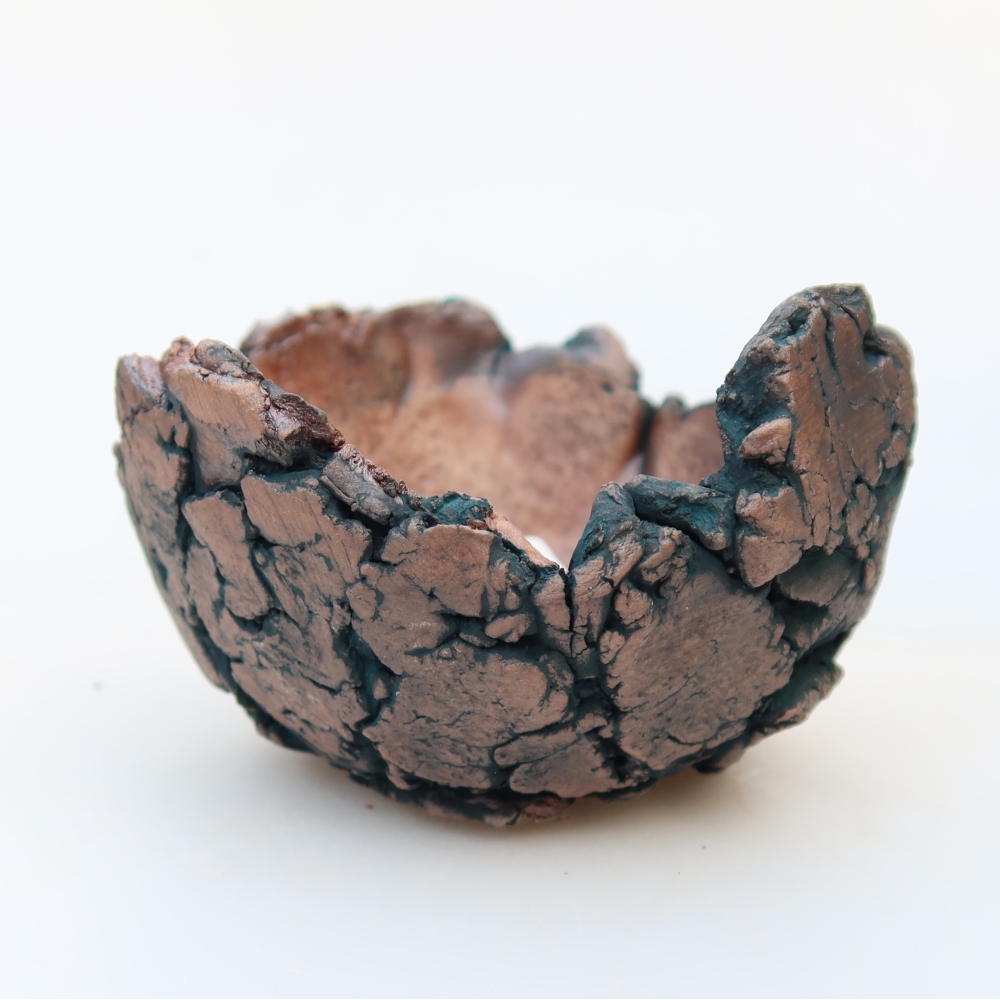 Keramikschale 9 x 9 x 5,5 cm , Farbe grün