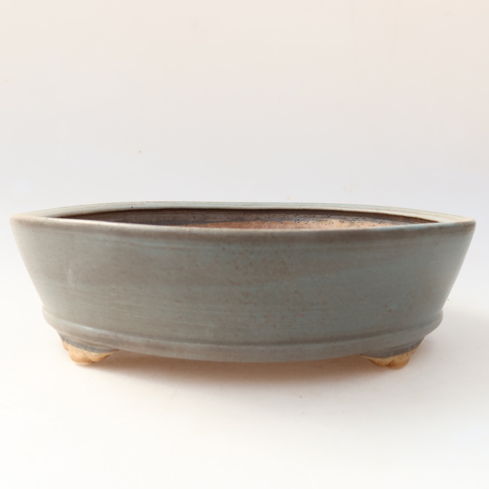 Keramik-Bonsai-Schale 21,5 x 21,5 x 6 cm, Farbe: Blau