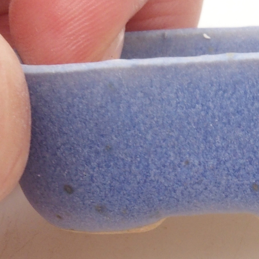 Mini-Bonsaischale 4 x 3 x 2 cm, Farbe blau