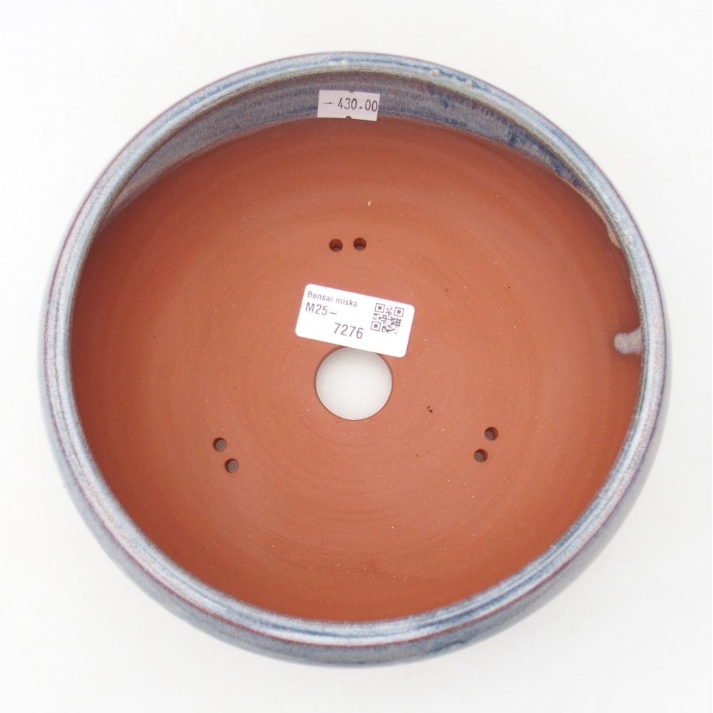 Bonsaischale aus Keramik 19 x 19 x 7,5 cm, Farbe blau