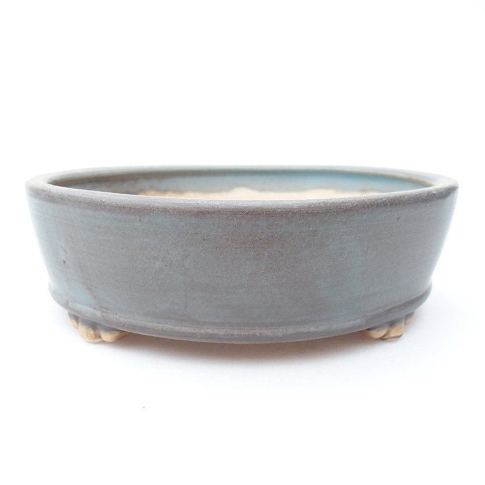 Bonsaischale aus Keramik 15 x 15 x 5 cm, Farbe blau