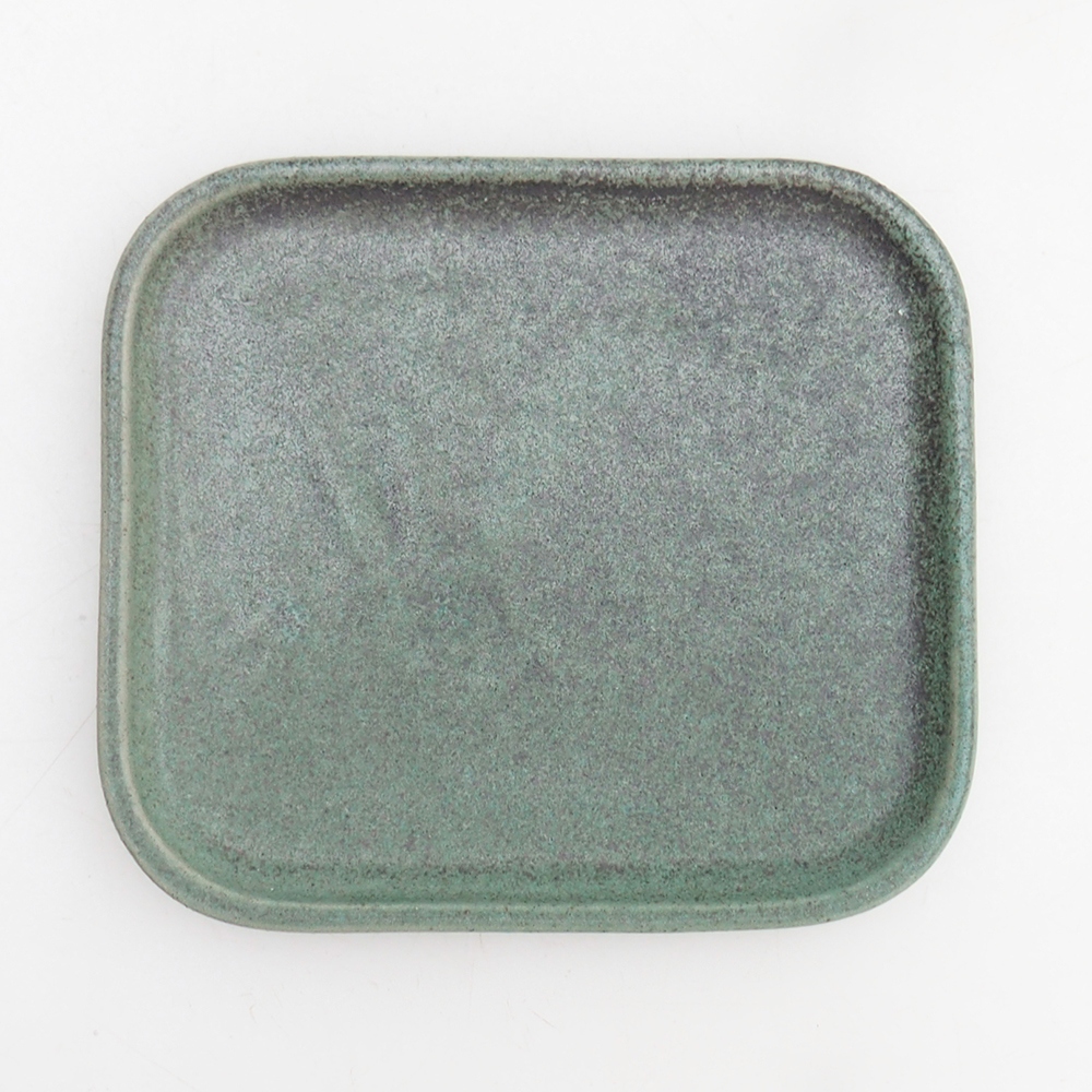 Bonsaischale + Untertasse H38 - 12 x 10,5 x 5 cm - grün