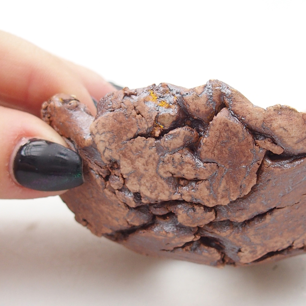 Keramikschale 9 x 8,5 x 4,5 cm , Farbe braun