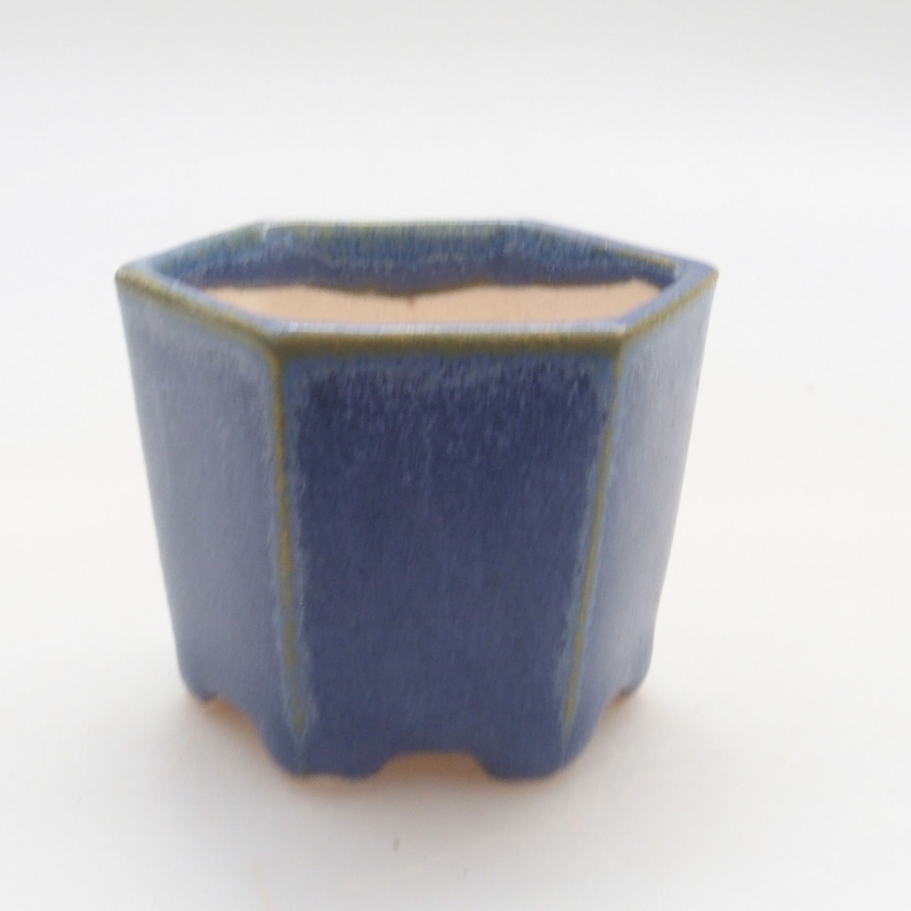 Mini-Bonsaischale 4,5 x 4 x 3,5 cm, Farbe blau