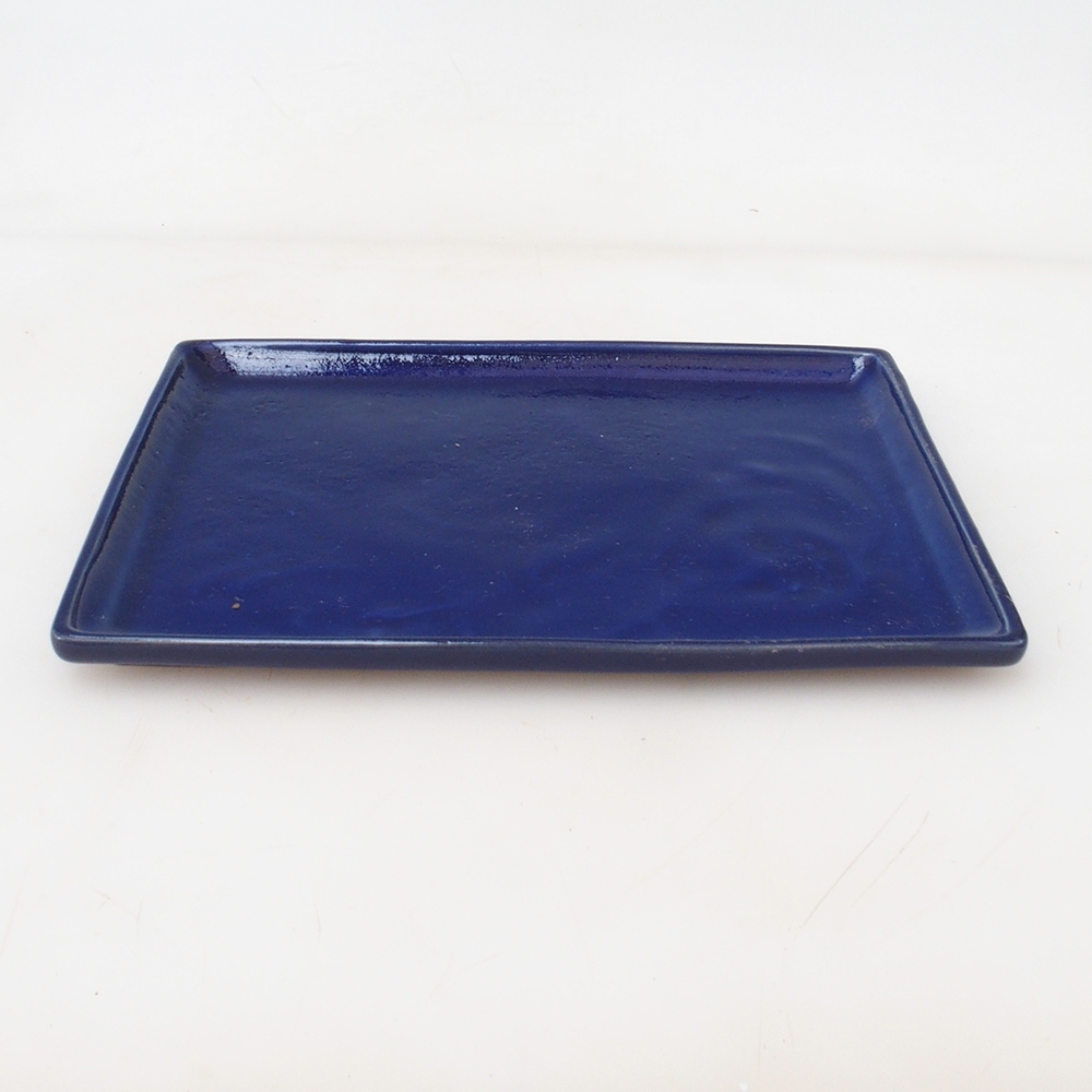 Bonsai-Schale rechteckig 22,5 x 17 x 1,5 cm – blau