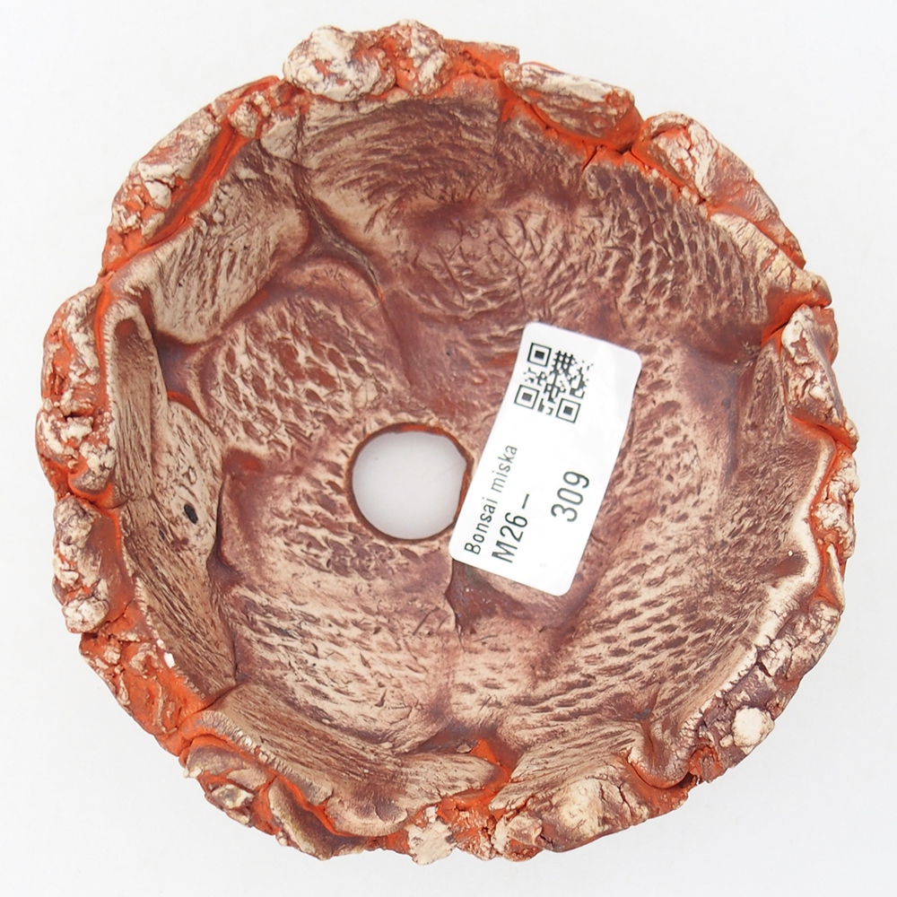 Keramikschale 11 x 11 x 6 cm , Farbe orange