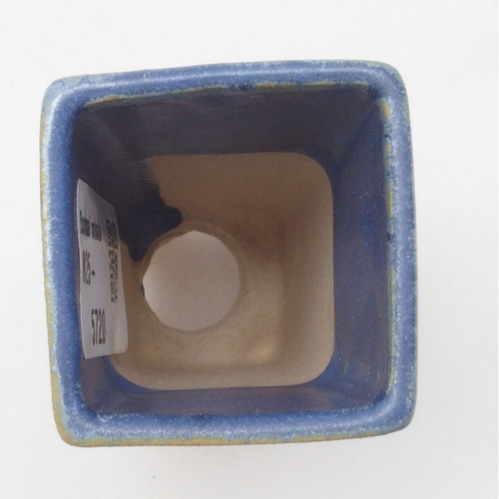 Mini-Bonsaischale 4 x 4 x 8,5 cm, Farbe blau