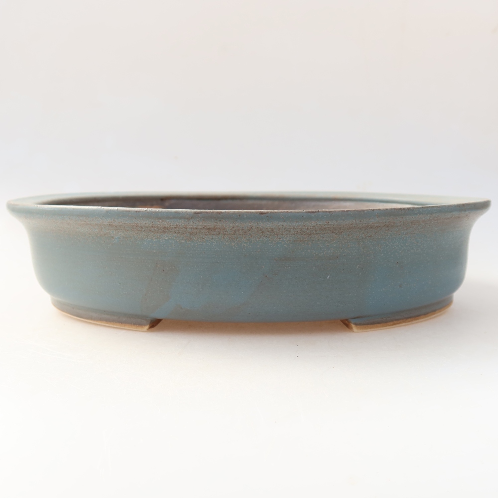 Keramik-Bonsai-Schale 26 x 24 x 6 cm, Farbe: Blau
