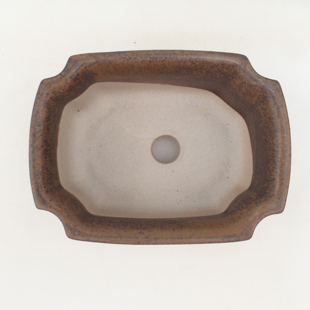 Bonsaischale H01 – 12 x 9 x 5 cm – braun