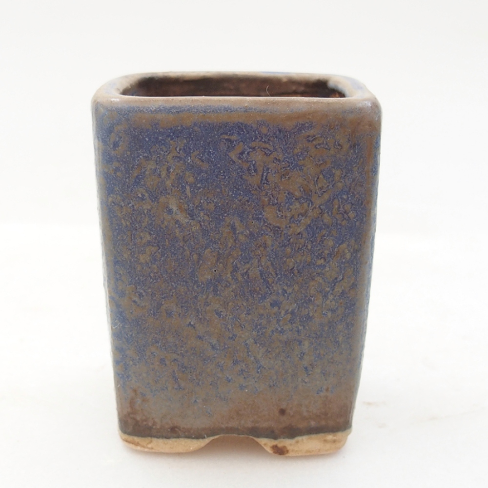 Bonsaischale aus Keramik 5 x 5 x 6,5 cm,  Farbe blau